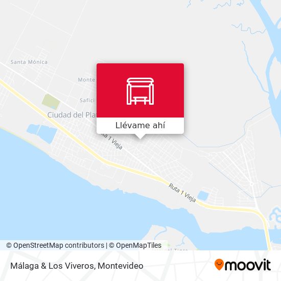 Mapa de Málaga & Los Viveros