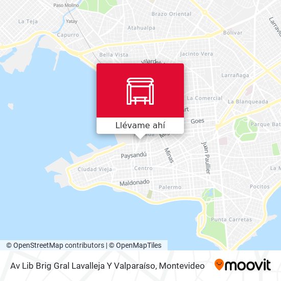 Mapa de Av Lib Brig Gral Lavalleja Y Valparaíso