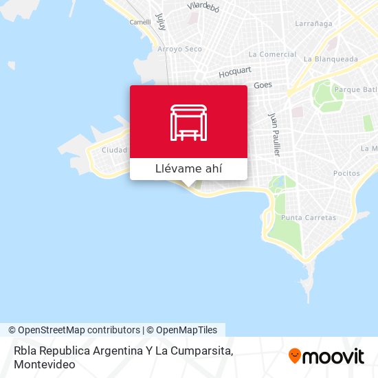 Mapa de Rbla Republica Argentina Y La Cumparsita