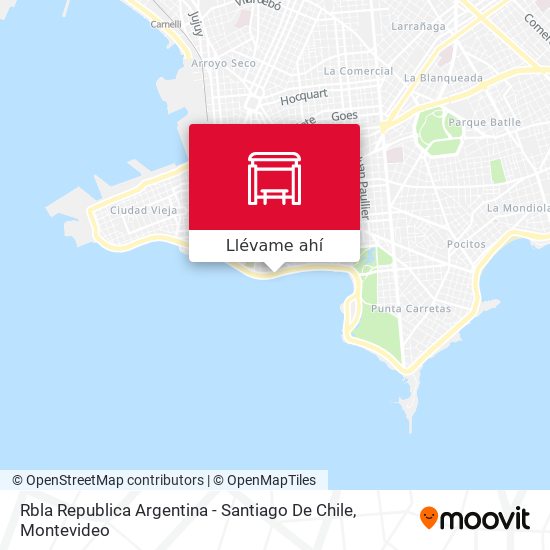 Mapa de Rbla Republica Argentina - Santiago De Chile