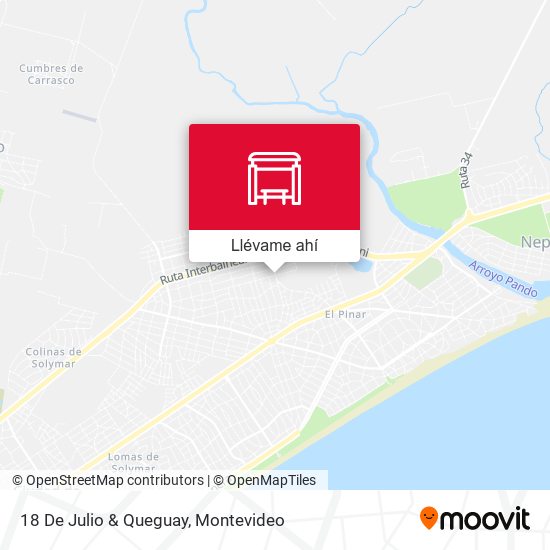 Mapa de 18 De Julio & Queguay