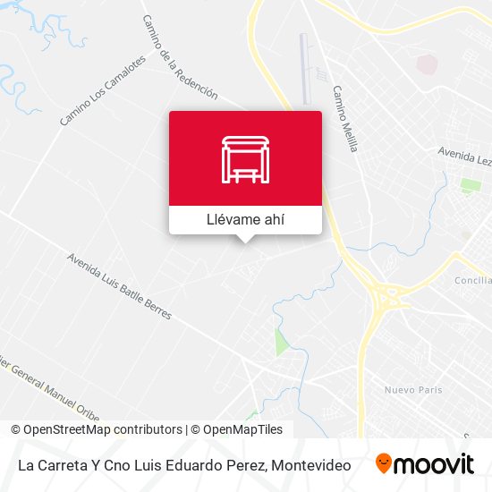 Mapa de La Carreta Y Cno Luis Eduardo Perez