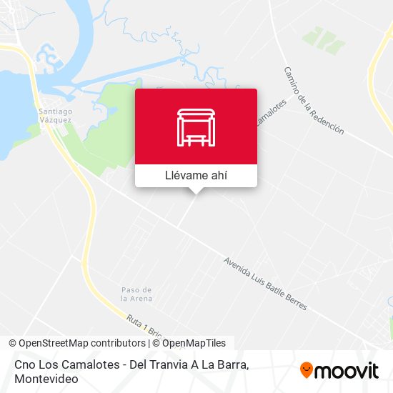 Mapa de Cno Los Camalotes - Del Tranvia A La Barra