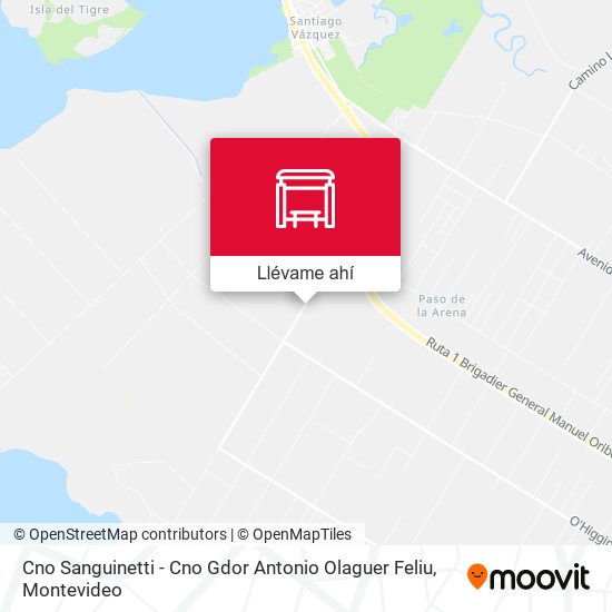 Mapa de Cno Sanguinetti - Cno Gdor Antonio Olaguer Feliu