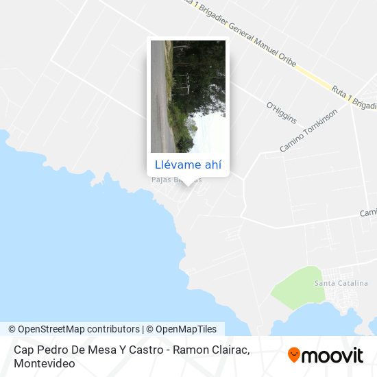Mapa de Cap Pedro De Mesa Y Castro - Ramon Clairac