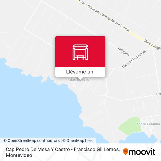 Mapa de Cap Pedro De Mesa Y Castro - Francisco Gil Lemos