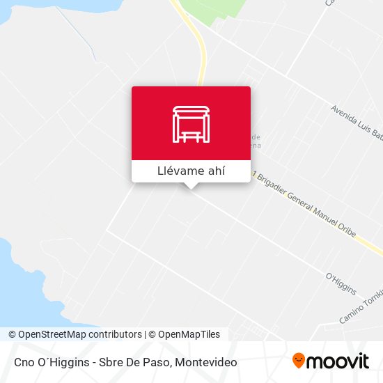 Mapa de Cno O´Higgins - Sbre De Paso