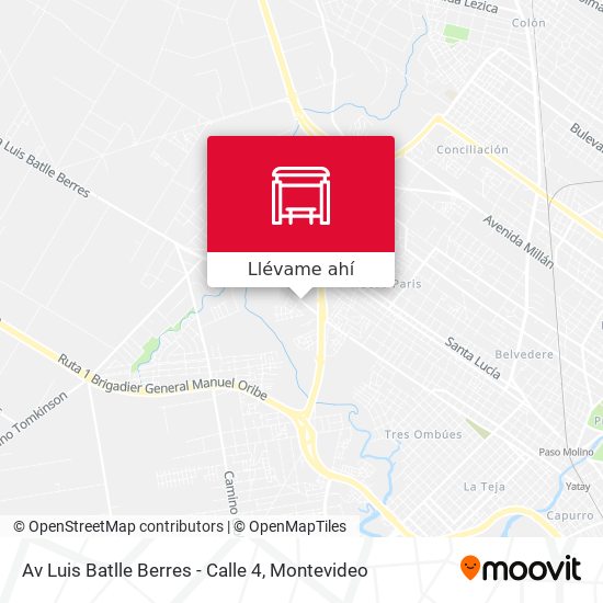 Mapa de Av Luis Batlle Berres - Calle 4