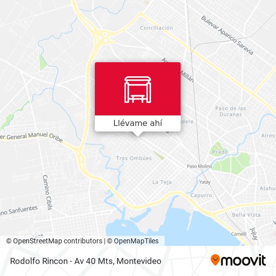 Mapa de Rodolfo Rincon - Av 40 Mts