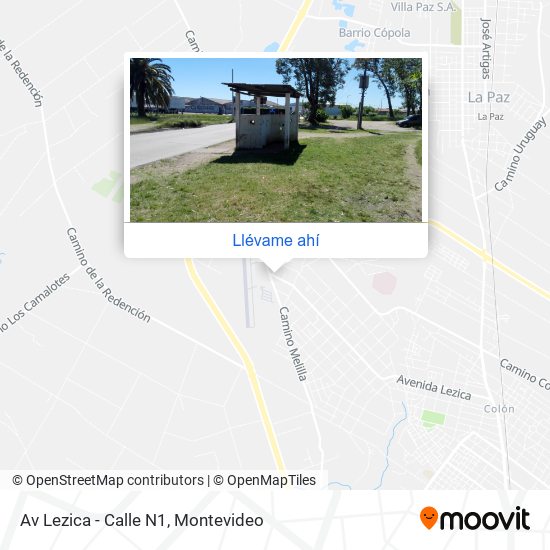 Mapa de Av Lezica - Calle N1