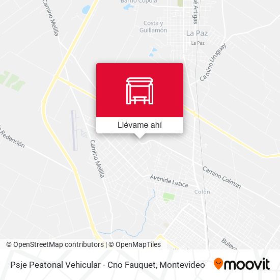 Mapa de Psje Peatonal Vehicular - Cno Fauquet