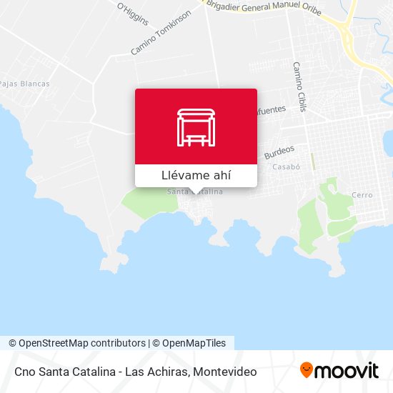 Mapa de Cno Santa Catalina - Las Achiras