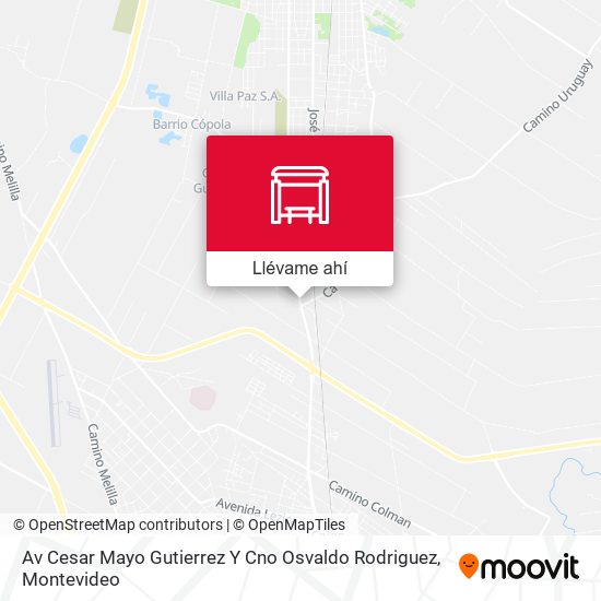 Mapa de Av Cesar Mayo Gutierrez Y Cno Osvaldo Rodriguez