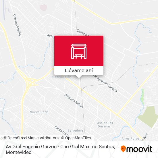 Mapa de Av Gral Eugenio Garzon - Cno Gral Maximo Santos