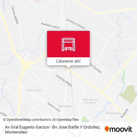 Mapa de Av Gral Eugenio Garzon - Bv Jose Batlle Y Ordoñez