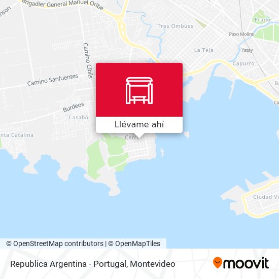 Mapa de Republica Argentina - Portugal