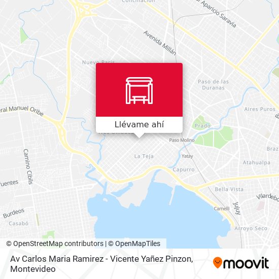 Mapa de Av Carlos Maria Ramirez - Vicente Yañez Pinzon