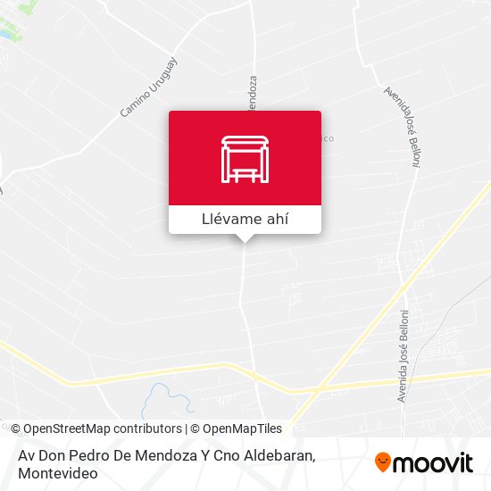 Mapa de Av Don Pedro De Mendoza Y Cno Aldebaran