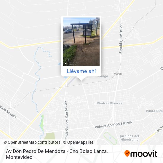 Mapa de Av Don Pedro De Mendoza - Cno Boiso Lanza
