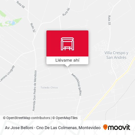 Mapa de Av Jose Belloni - Cno De Las Colmenas