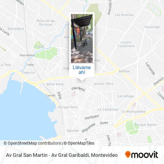 Mapa de Av Gral San Martin -  Av Gral Garibaldi