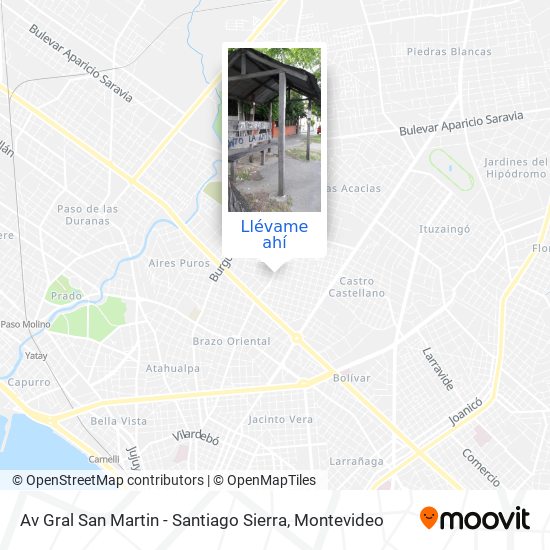 Mapa de Av Gral San Martin - Santiago Sierra