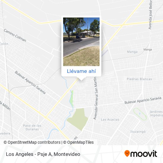 Mapa de Los Angeles - Psje A