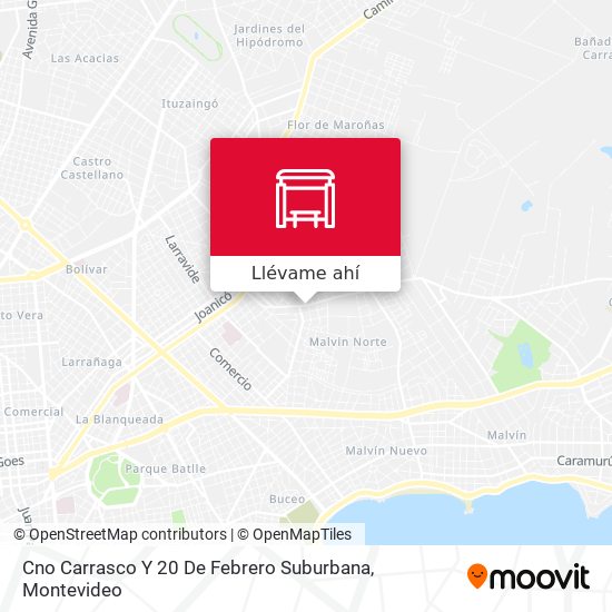 Mapa de Cno Carrasco Y 20 De Febrero Suburbana