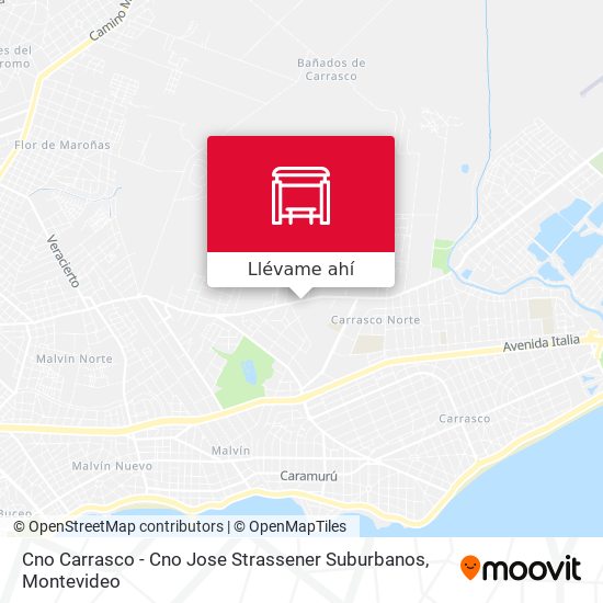 Mapa de Cno Carrasco - Cno Jose Strassener Suburbanos