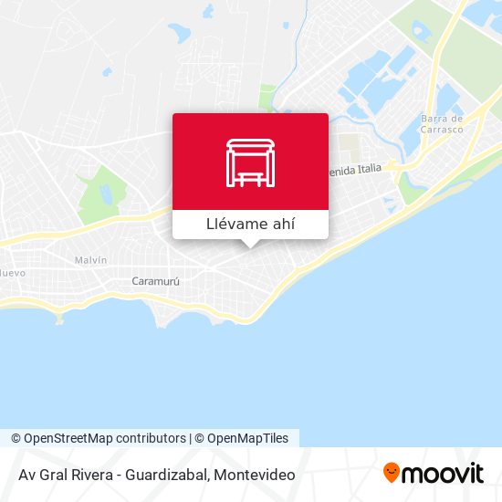 Mapa de Av Gral Rivera - Guardizabal