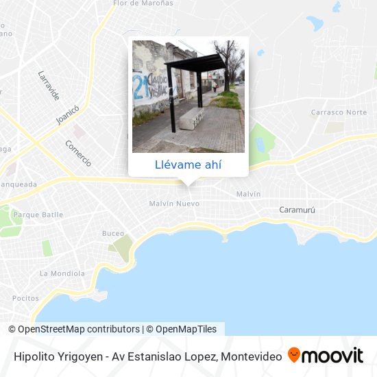 Mapa de Hipolito Yrigoyen - Av Estanislao Lopez