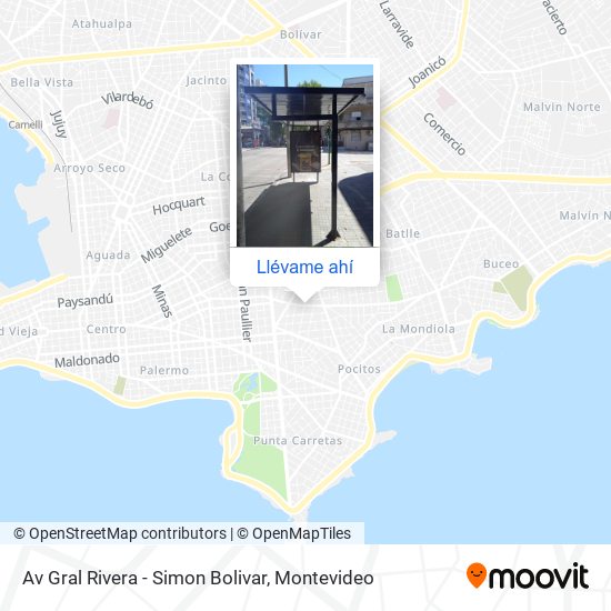 Mapa de Av Gral Rivera - Simon Bolivar