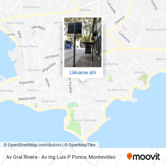 Mapa de Av Gral Rivera - Av Ing Luis P Ponce