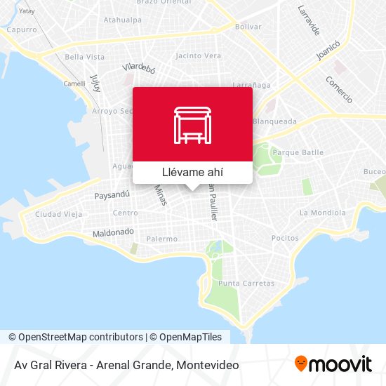Mapa de Av Gral Rivera - Arenal Grande