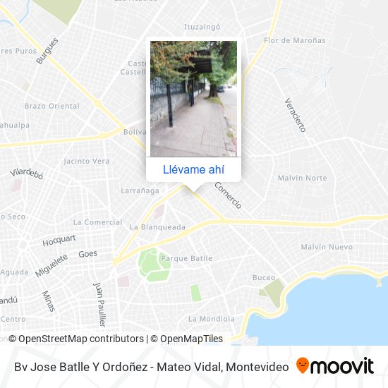 Mapa de Bv Jose Batlle Y Ordoñez - Mateo Vidal