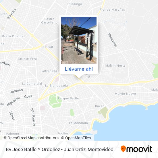 Mapa de Bv Jose Batlle Y Ordoñez - Juan Ortiz