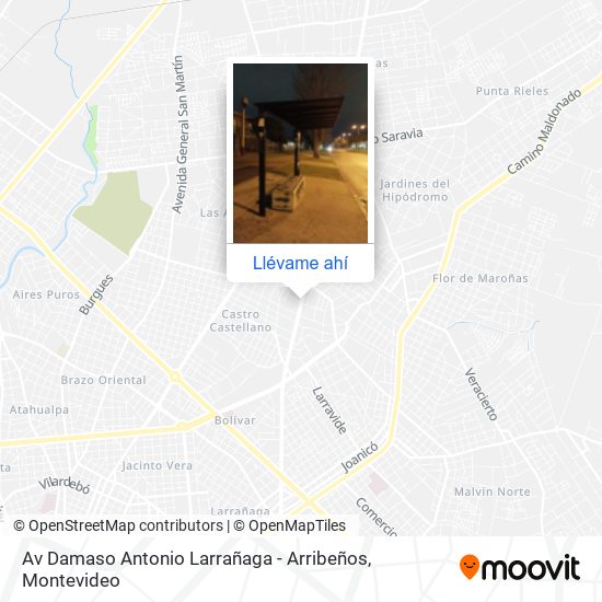 Mapa de Av Damaso Antonio Larrañaga - Arribeños