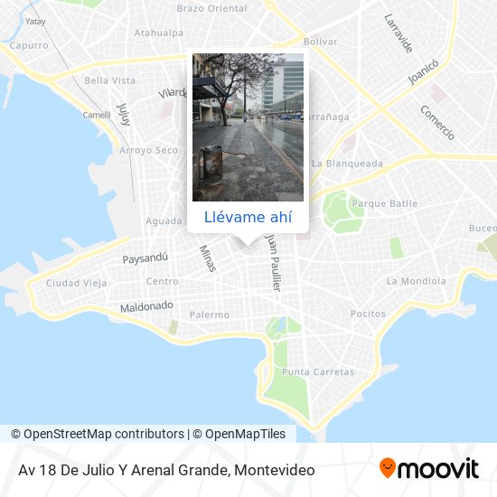 Mapa de Av 18 De Julio Y Arenal Grande