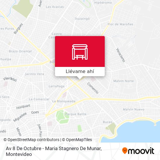 Mapa de Av 8 De Octubre - Maria Stagnero De Munar