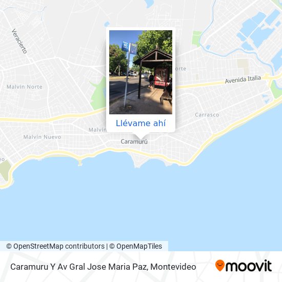 Mapa de Caramuru Y Av Gral Jose Maria Paz