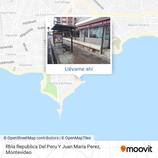 Mapa de Rbla Republica Del Peru Y Juan Maria Perez
