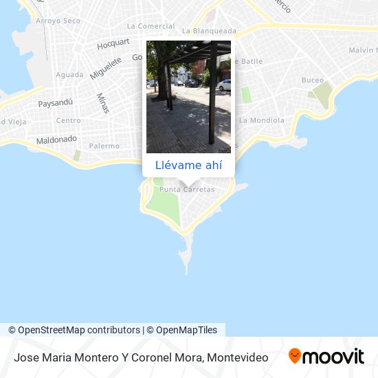 Mapa de Jose Maria Montero Y Coronel Mora