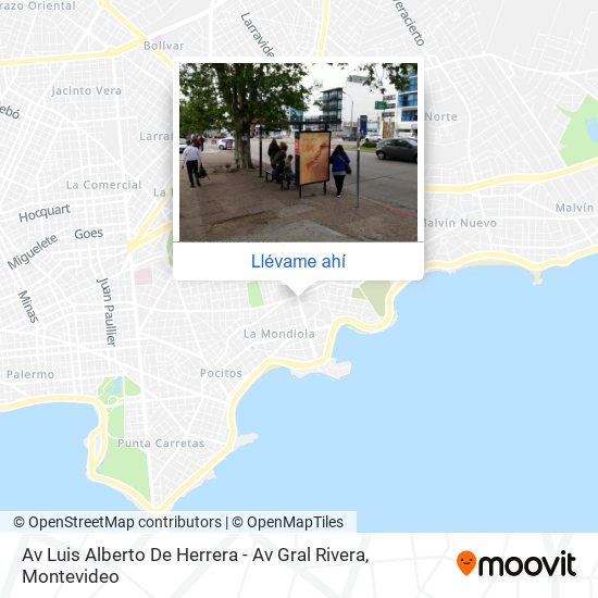 Mapa de Av Luis Alberto De Herrera - Av Gral Rivera