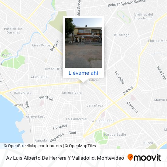 Mapa de Av Luis Alberto De Herrera Y Valladolid
