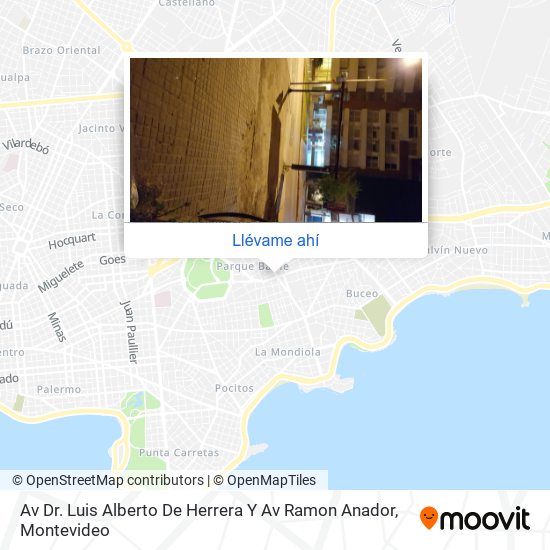 Mapa de Av  Dr. Luis Alberto De Herrera Y Av Ramon Anador