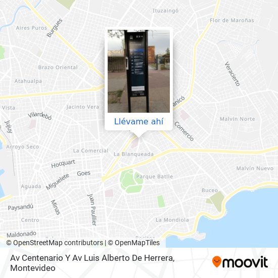 Mapa de Av Centenario Y Av Luis Alberto De Herrera