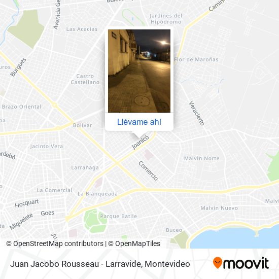Mapa de Juan Jacobo Rousseau - Larravide
