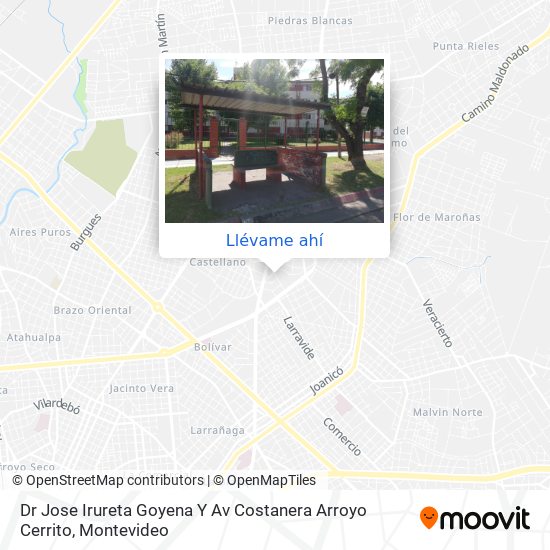 Mapa de Dr Jose Irureta Goyena Y Av Costanera Arroyo Cerrito