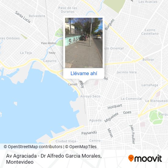 Mapa de Av Agraciada - Dr Alfredo Garcia Morales