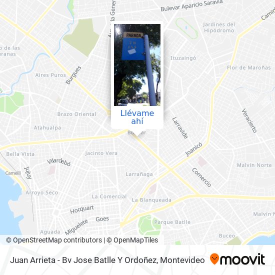 Mapa de Juan Arrieta - Bv Jose Batlle Y Ordoñez